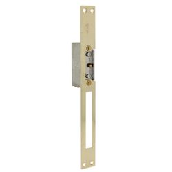 Amig 14476 | cerradero eléctrico 20 | 250 x 25 x 3 mm | acero | latonado barnizado