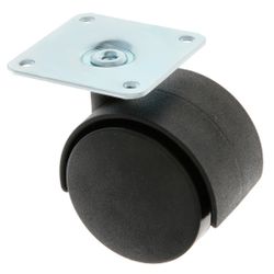 Amig 14495 | rueda con pletina 1500 | ø60 mm | nylon | negro