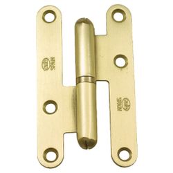 Amig 14553 | pernio 405c | 95 x 52 x 2 mm | acero | latonado barnizado mate - derecha