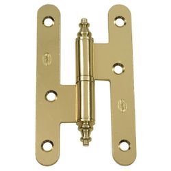 Amig 14559 | pernio 408c | 95 x 52 x 2 mm | acero | latonado barnizado mate - derecha