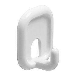 Amig 14816 | colgador adhesivo 206 | 45 x 37 x 21 mm | plástico | blanco