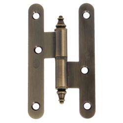 Amig 14955 | pernio 408c | 100 x 56 x 2 mm | acero | cuero - izquierda