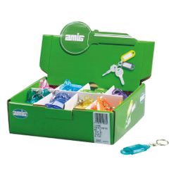 Amig 14962 | dispensador llavero porta-etiquetas 10 | 62 x 24 mm