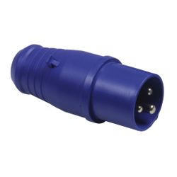 Amig 14963 | clavija industrial schuko ip44 3276 | 119 x 50 mm | polipropileno | azul