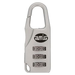 Amig 15060 | candado combinación 72 | 57 x 22 mm | aluminio | plata