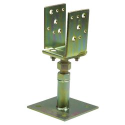 Amig 15194 | soporte regulable para poste 357 | 70 x 116 mm | acero | bicromatado