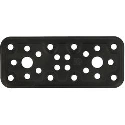 Amig 15248 | placa 500 | 120 x 50 x 2,2 mm | acero | negro
