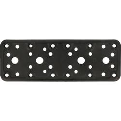 Amig 15252 | placa 501 | 185 x 65 x 2,2 mm | acero | negro