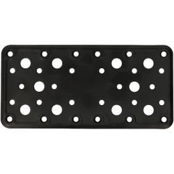 Amig 15253 | placa 502 | 185 x 90 x 2,2 mm | acero | negro