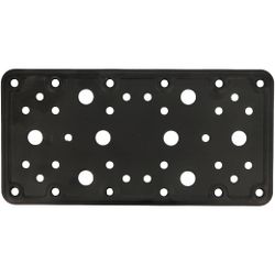 Amig 15254 | placa 503 | 200 x 100 x 2,8 mm | acero | negro