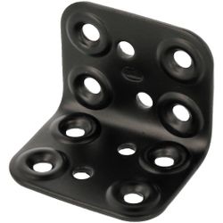 Amig 15263 | ángulo 300 | 40 x 50 x 2,2 mm | acero | negro