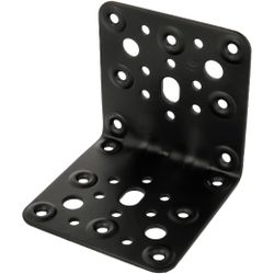 Amig 15267 | ángulo 302 | 90 x 90 x 2,2 mm | acero | negro