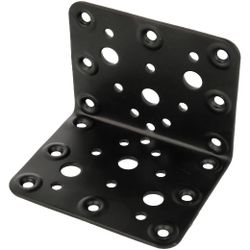 Amig 15272 | ángulo 304 | 80 x 100 x 2,2 mm | acero | negro
