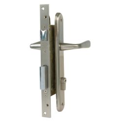 Amig 15282 | kit cerradura madera + manilla 2-2 | cromado mate