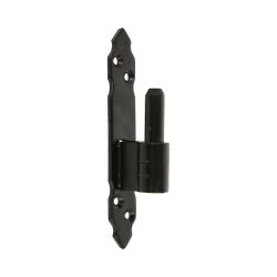 Amig 15389 | pernio gótico 8010 | 160 x 25 x 4 mm | acero | negro