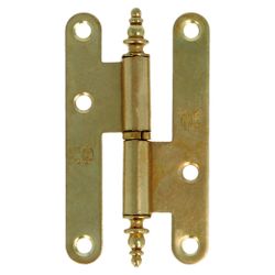 Amig 1547 | pernio 408 | 95 x 54 x 2 mm | acero | latonado barnizado - izquierda
