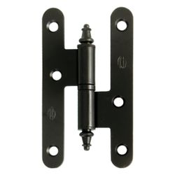 Amig 1549 | pernio 408 | 95 x 54 x 2 mm | acero | negro - izquierda