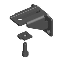 Amig 15700 | soporte para pernio regulable 8080 | 52 x 50 x 35 mm | acero | negro