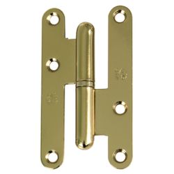 Amig 1586 | pernio 405 | 95 x 52 x 2 mm | acero | lacado dorado - izquierda