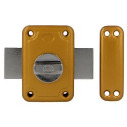 Amig 15886 | cerradura sobreponer 80 | 96 x 66 mm | acero | esmaltado oro