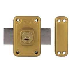 Amig 15888 | cerradura sobreponer 81 | 96 x 66 mm | acero | esmaltado oro