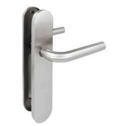 Amig 15924 | manilla con placa 4px | 230 x 45 mm | acero inoxidable 18/8 | mate