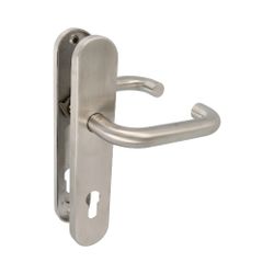Amig 15925 | manilla con placa 3pxb | 230 x 45 mm | acero inoxidable 18/8 | mate