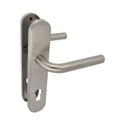 Amig 15927 | manilla con placa 4pxb | 230 x 45 mm | acero inoxidable 18/8 | mate