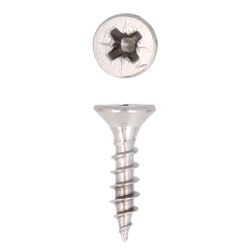 Amig 16615 | tirafondo cabeza plana pozidrive | ø5 x 20 mm | acero inoxidable | mate
