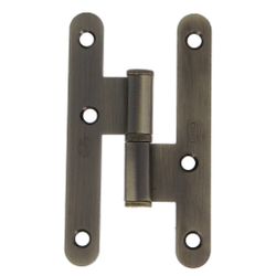 Amig 17407 | pernio 409c | 100 x 56 x 2 mm | acero | cuero - izquierda