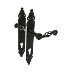Amig 17431 | manilla con placa 102pb | 280 x 44 mm | placa de acero, tirador de zamak | negro