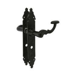Amig 17434 | manilla con placa 100pw | 280 x 44 mm | placa de acero, tirador de zamak | negro