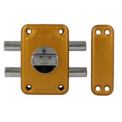 Amig 17440 | cerradura sobreponer 82 | 96 x 66 mm | acero | esmaltado oro