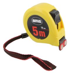 Amig 17599 | flexómetro 53 | 5 m x 19 mm | amarillo/negro