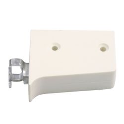 Amig 17759 | colgador mueble 12 | 59 x 49 mm | acero zincado / pvc | blanco