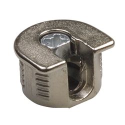 Amig 17763 | soporte oculto fijación estantes 40 | m6 - ø20 x 12,5 mm | zamak | niquelado