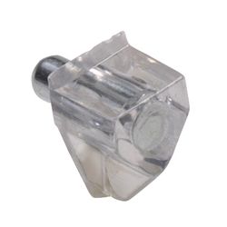Amig 17792 | soporte plástico para baldas 161 | ø5 x 18 x 10 mm | plástico | transparente