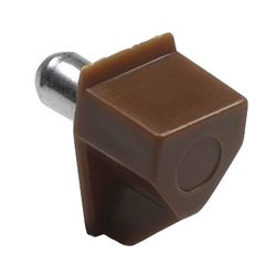Amig 17794 | soporte plástico para baldas 161 | ø5 x 18 x 10 mm | plástico | marrón