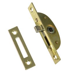 Amig 17936 | falleba de embutir 21 | 100 x 42 mm | acero | latonado barnizado