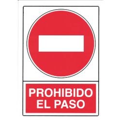Amig 18084 | señal prohibición 10020 | 300 x 210 mm | polietileno
