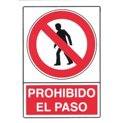 Amig 18086 | señal prohibición 10020 | 300 x 450 mm | polietileno