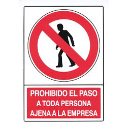 Amig 18089 | señal prohibición 10020 | 300 x 210 mm | polietileno