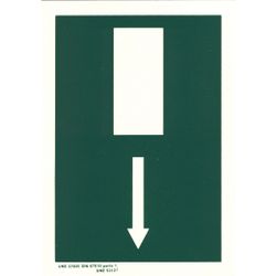 Amig 18114 | señal evacuación luminiscente 10040 | 300 x 210 mm | polietileno