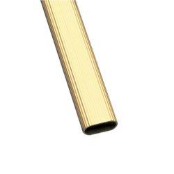 Amig 18434 | tubo armario ovalado estriado 1 | 30 x 15 x 1,4 mm | aluminio | oro