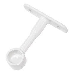 Amig 18563 | soporte tubo armario 12 | ø12 x 58 mm | zamak | blanco