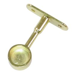 Amig 18569 | soporte tubo armario 12 | ø19 x 65 mm | zamak | latonado barnizado