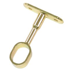 Amig 18573 | soporte tubo armario 13 | 22 x 15 x 69 mm | zamak | latonado barnizado