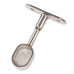 Amig 18580 | soporte tubo armario 14 | 25 x 15 x 72 mm | zamak | cromado brillo