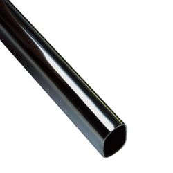 Amig 18730 | tubo armario ovalado 9 | 25 x 15 x 0,8 mm | acero | cromado brillo