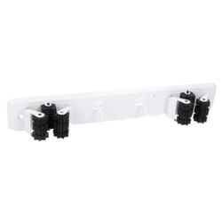 Amig 18759 | cuelga escobas 761 | 280 x 50 x 45 mm | acero | blanco